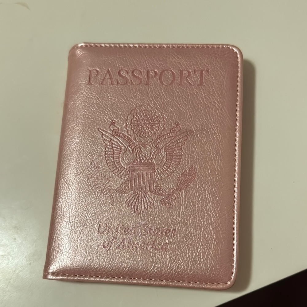 Elegant Pink Passport Holder